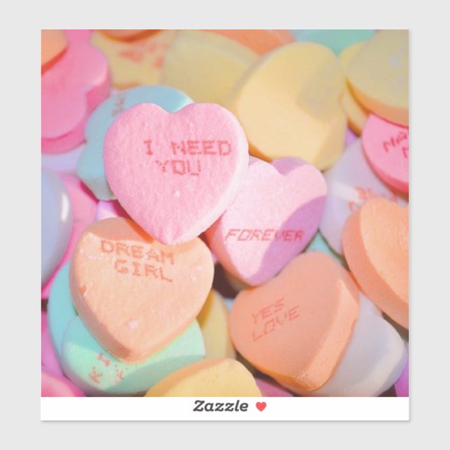 VALENTINE'S CANDY HEARTS  (Sheet)