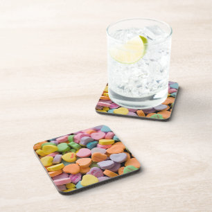 VALENTINE'S CANDY HEARTS  COASTER