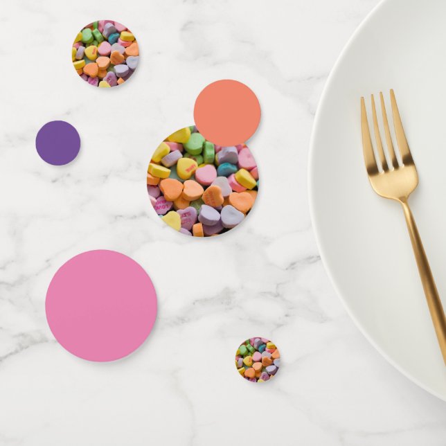 VALENTINE'S CANDY HEARTS  CONFETTI (Group)