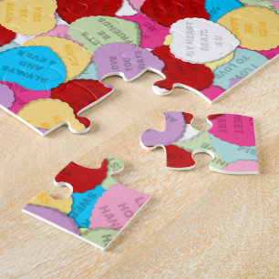 Valentines Candy Hearts-Jigsaw Puzzle