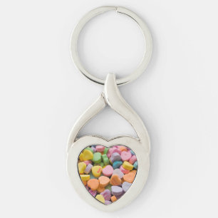 VALENTINE'S CANDY HEARTS KEY RING