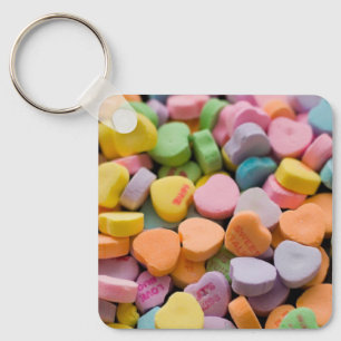VALENTINE'S CANDY HEARTS KEY RING