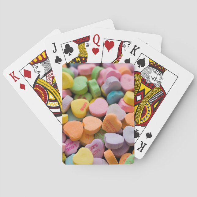 VALENTINE'S CANDY HEARTS  PLAYING CARDS (Back)