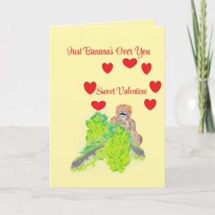 Valentine's card : Bananas For you