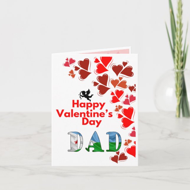Valentine's Card for Dads (Djibouti) (Front)