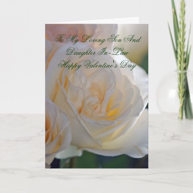 Valentine's Card For Son And Daughter In-Law (Front)