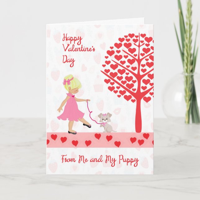 Valentine's Card from One Female Child to Another (Front)
