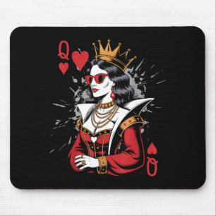 Valentines Card Hearts Queen Joke Mouse Mat