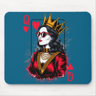 Valentines Card Hearts Queen Present Mouse Mat