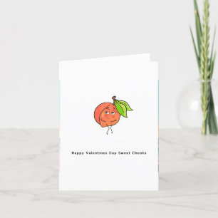 Valentines card - sweet cheeks, individual card