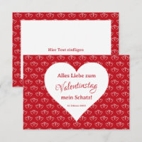 Valentine's Card: Two connected hearts -