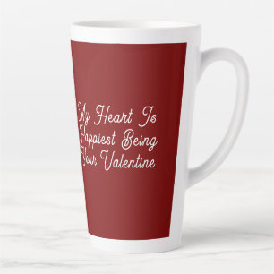 Valentine's Cat Photo , Latte Mug