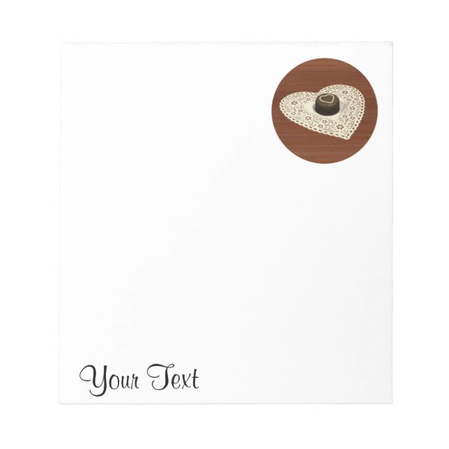 Valentines Chocolate Notepad (Front)