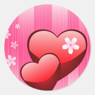 Valentine's Classic Round Sticker