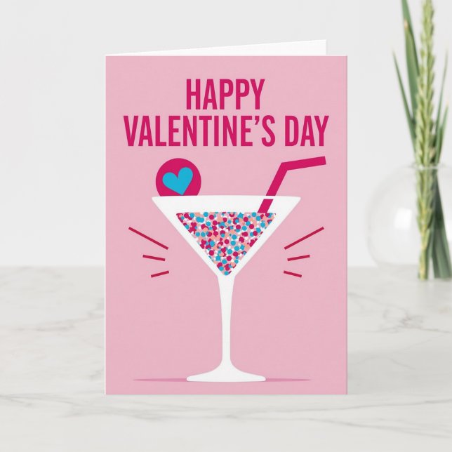 Valentines Cocktail Party Card (Front)