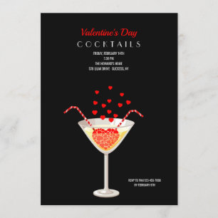 Valentine's Cocktails Party Invitation