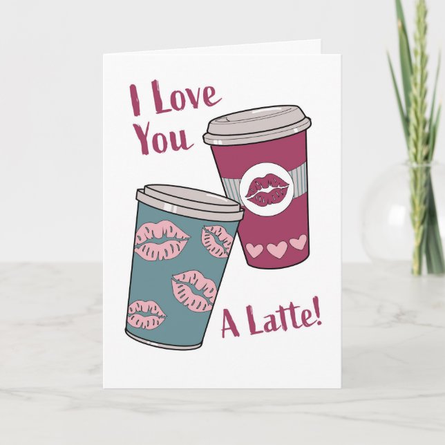 Valentines Coffee Lovers card (Front)