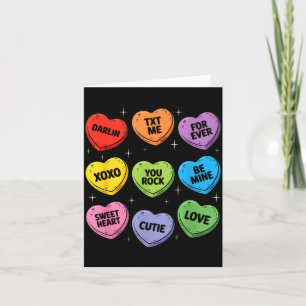 Valentine's Conversation Hearts Candy Mine Artwork Card
