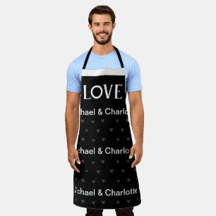 Valentines Couple Heart Custom Personalised Photo Apron