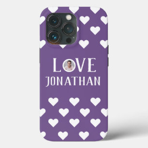 Valentines Couple Heart Custom Personalised Photo iPhone 13 Pro Case