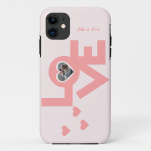 Valentines Couple Heart Custom Personalised Photo iPhone 11 Case