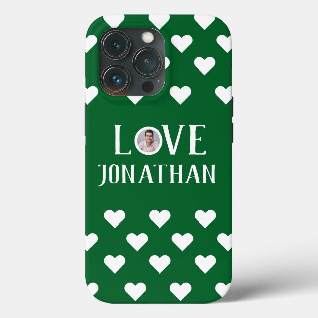 Valentines Couple Heart Custom Personalised Photo Case-Mate iPhone Case (Back)