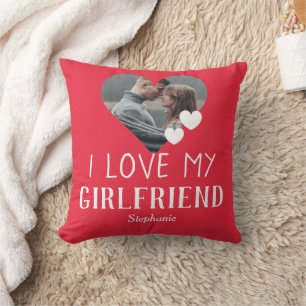 Valentines Couple Heart Custom Personalised Photo Cushion