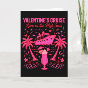 Valentines Cruise Ship Love High Seas Matching Cou Card