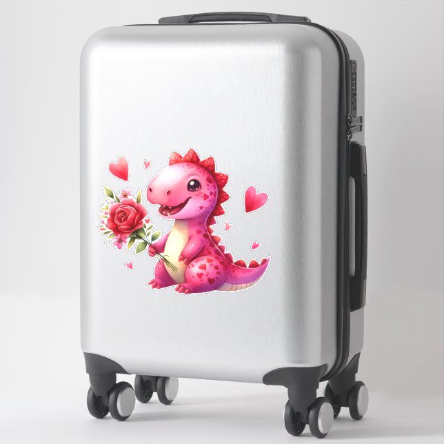 Valentine's Cute Anime dinosaur (Suitcase)