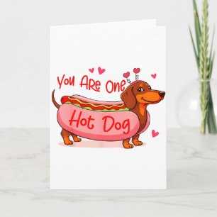 Valentines Dachshund Lover Wiener Mom Youre One Ho Card