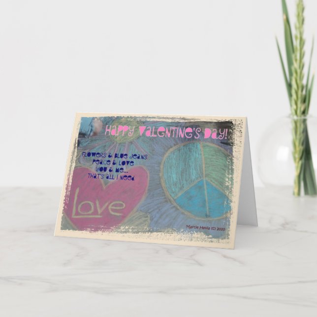 Valentine's Day (10) - Personalise/Customise Holiday Card (Front)