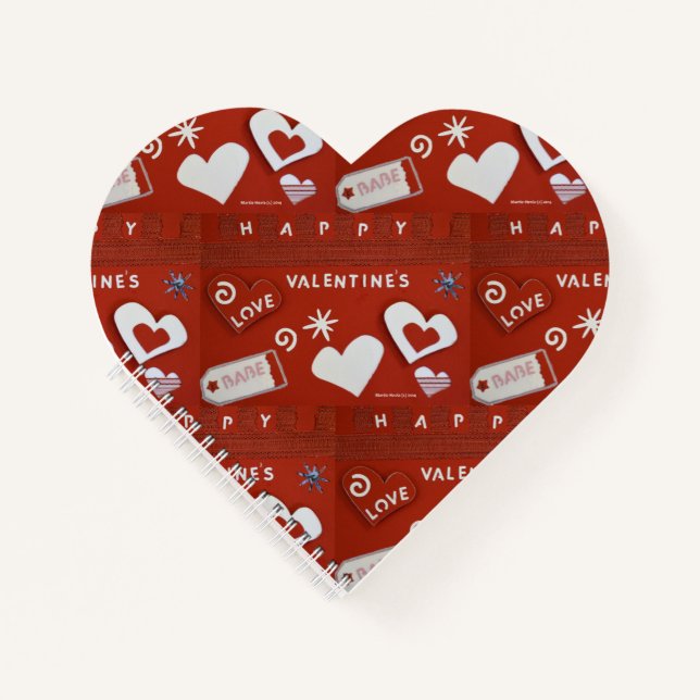 Valentine's Day 1 (Heart-Shaped) Spiral Notebook (Front)