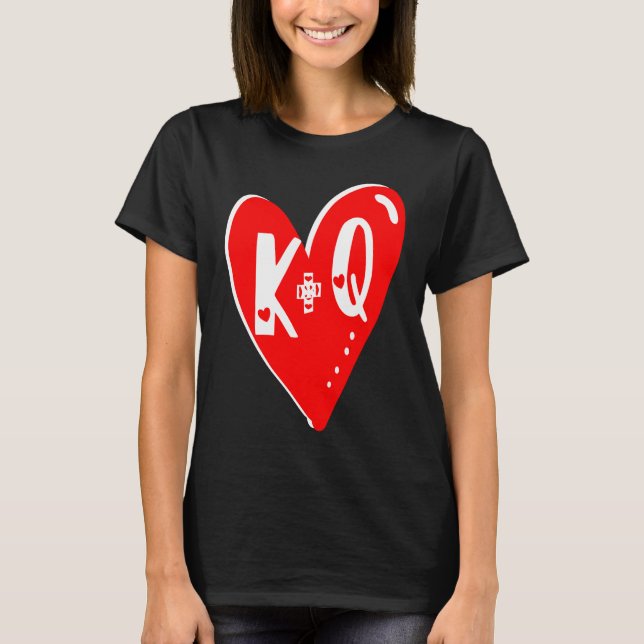 Valentines Day 2022 Couples Matching Alphabetic Le T-Shirt (Front)