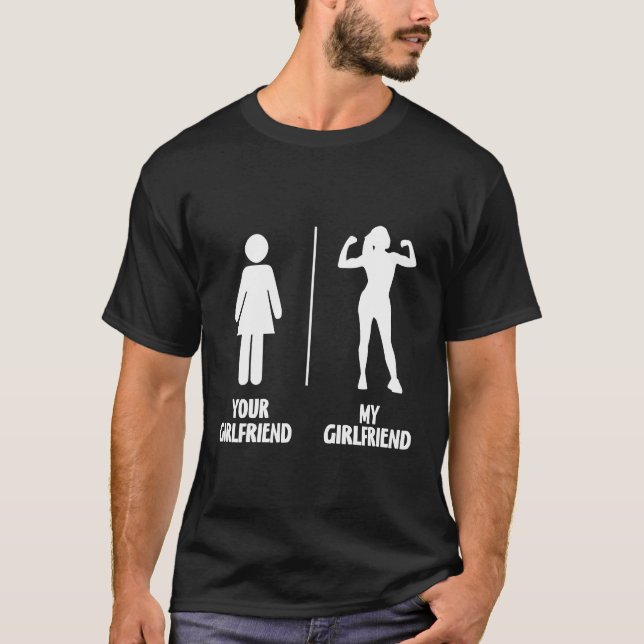 Valentine's day 2024 your girlfriend my girlfriend T-Shirt (Front)