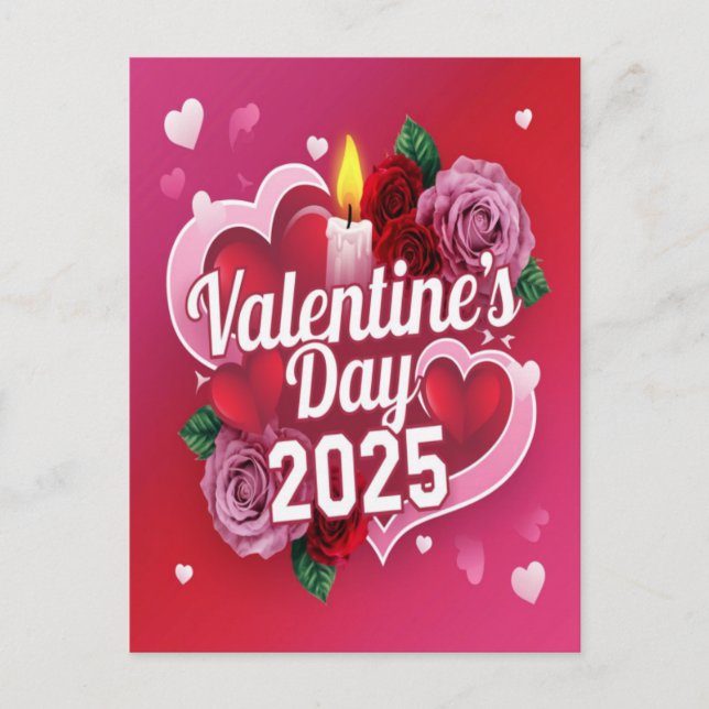 Valentine's Day 2025 Holiday Postcard (Front)
