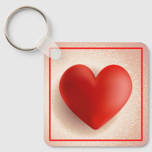 Valentine's Day 3D Heart Symbol-88888 Key Ring