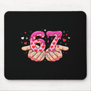 Valentine's Day 67 Hearts Six Seven Meme Love Cute Mouse Mat