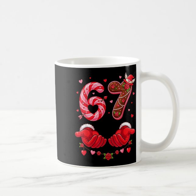 Valentine's Day 67 Hilarious Six Seven Love Meme F Coffee Mug (Right)