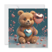 Valentine's Day a cute little bear