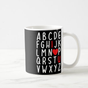 Valentine's Day Abc I Love You Heart Teacher Gift Coffee Mug