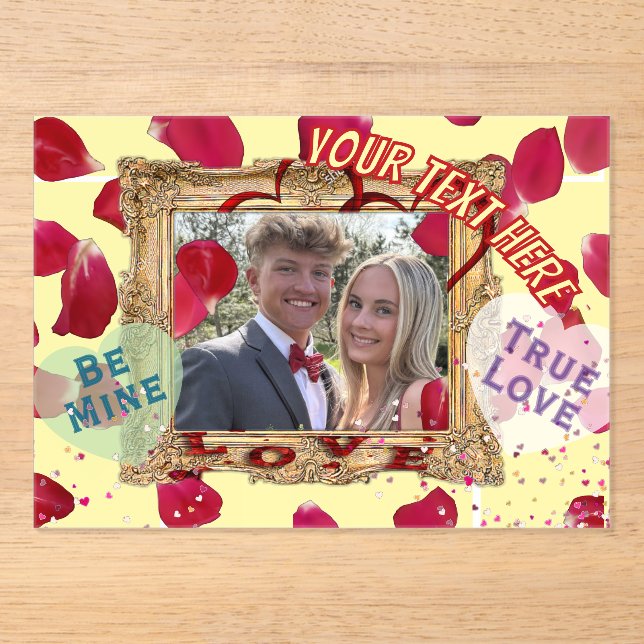 Valentine's Day Acrylic Invitations (Front)