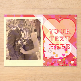 Valentine's Day  Acrylic Invitations