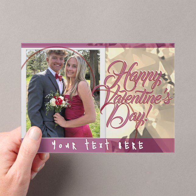 Valentine's Day  Acrylic Invitations (Insitu (Handheld))