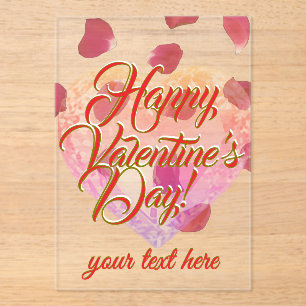 Valentine's Day Acrylic Invitations