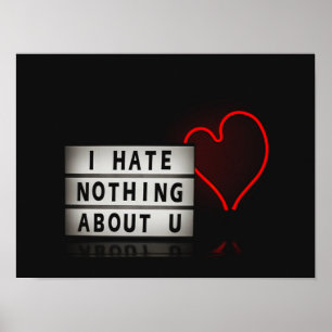Valentines Day Aesthetic Light Red Red Aesthetic Poster