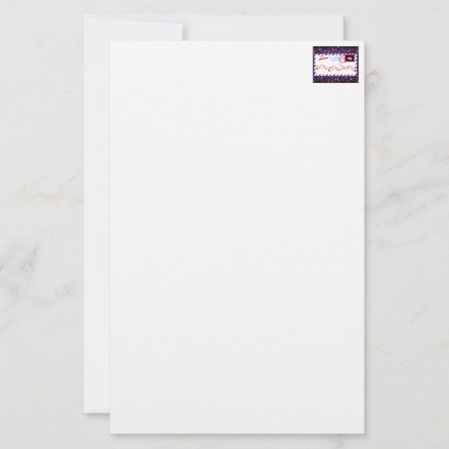 Valentine's Day Air Mail Stationery (Front)