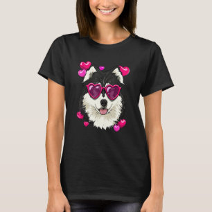 Valentines Day Alaskan Malamute Heart Couples Sled T-Shirt