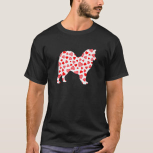 Valentines Day American Eskimo Dog Hearts Puppy Do T-Shirt