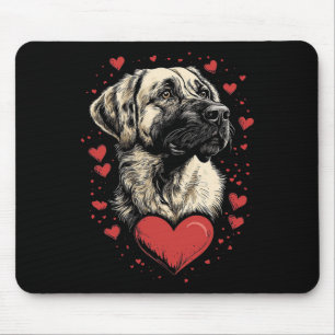 Valentine's Day Anatolian Shepherd Dog Mouse Mat