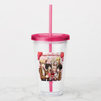 VALENTINE'S DAY ANIME CLEAR TUMBLER